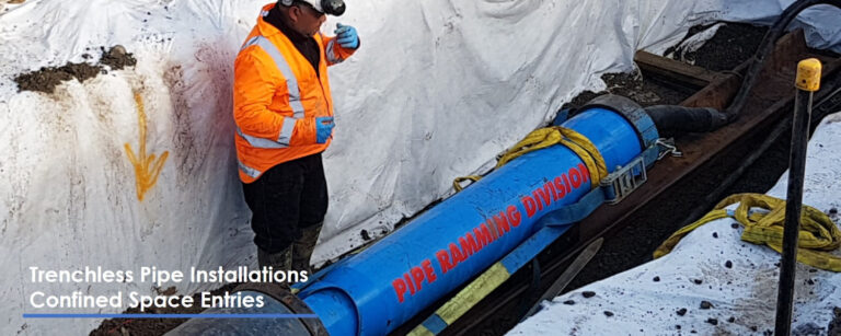 Trenchless Pipe Installations and Confinded Space Entries